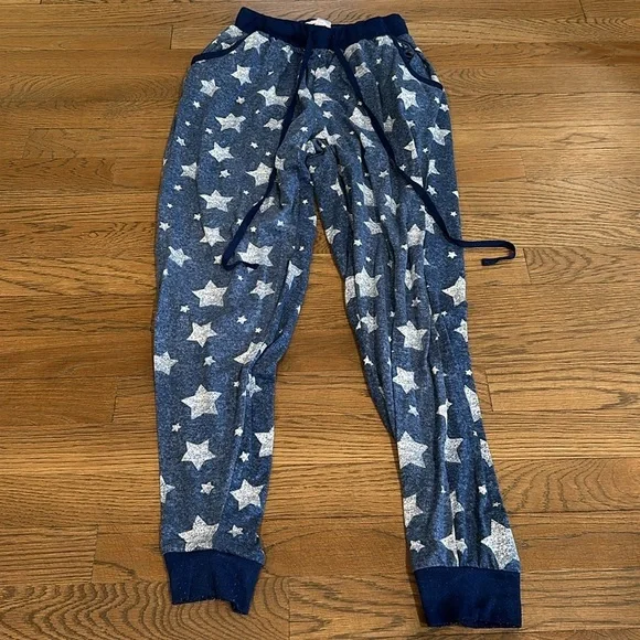 Pillow Talk Junior Girl’s Starry Blue Pajama Pants - Size Small - Picture 2 of 4